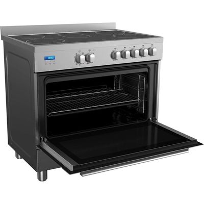 Midea 90X60 cm Ceramic Cooker with Schott Glass and Full Safety Silver VSVC 96048 - 1 Year Warranty