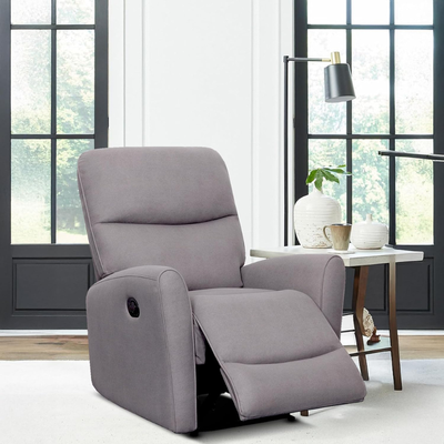 Rotai Grace Single Seater Manual Recliner Chair | Single Seater Recliner Sofa for Living Room & Home Comfort | Plush Cushioning, Smooth Recline & 2 Years Warranty (GREY)
