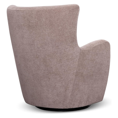 Rotai George Swivel and Glider Chair | 360° Swivel Glider Chair with Cushioned Seat & Armrests, Durable Ash Grey Fabric, Modern Living Room & Nursery Chair (ASH)
