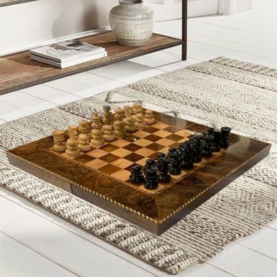 Schondor- Decorative Chess-Backgammon- Luxury Set-model ,BA-CH-S9-size,L50xW50xH5