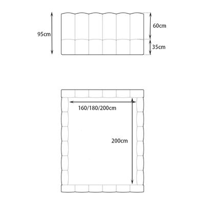 Maple Home Velvet Upholstered Bed Frame Luxury Modern (Dark Blue Super King Size 200*200cm) - 6 Months Warranty