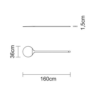 Paricá Wood Pizza Peel With Long Handle