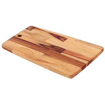 Kitchen 40X27-Cm Rectangular Teak Wood Fsc Cutting Board
