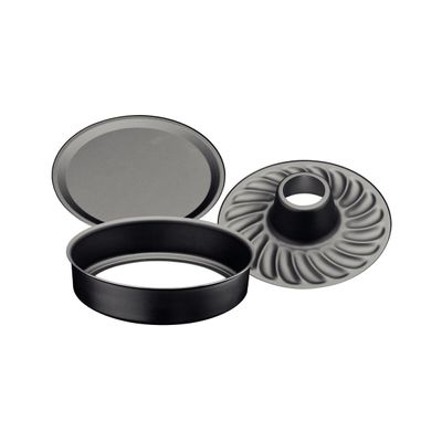 Brasil Aluminum Cake Pan With Starflon Max Nonstick Coating And Removable Bottom Graphite, 26 Cm, 3,3 L