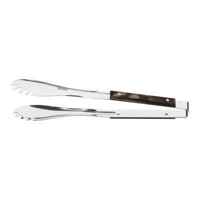 Churrasco Meat Tongs With Stainless-Steel Pincers And Treated Brown Polywood Handle