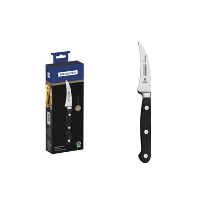 Century 3" Peeling Knife With Stainless-Steel Blade And Black Polycarbonate Handle