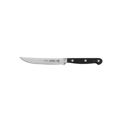 Century 5" Steak Knife With Stainless-Steel Blade And Black Polycarbonate Handle