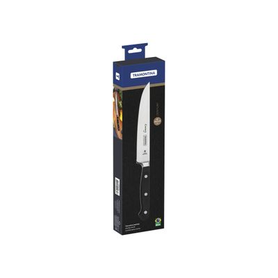 Century 6" Kitchen Knife With Stainless-Steel Blade And Black Polycarbonate Handle