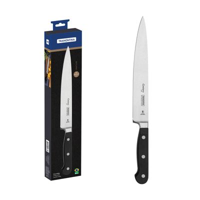 Century 8" Utility Knife With Stainless-Steel Blade And Black Polycarbonate Handle