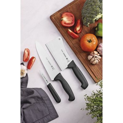 Professional Meat Knife With Stainless-Steel Blade And Black Polypropylene Handle 8"