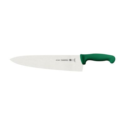 Professional Meat Knife With Stainless-Steel Blade And Green Polypropylene Handle 12"