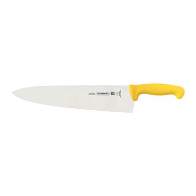 Professional 14" Meat Knife With Stainless-Steel Blade And Yellow Polypropylene Handle