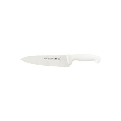 Professional 8" Meat Knife With Stainless-Steel Blade And White Polypropylene Handle