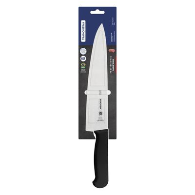 Professional Meat Knife With Stainless-Steel Blade And Black Polypropylene Handle With Antimicrobial Protection 10"