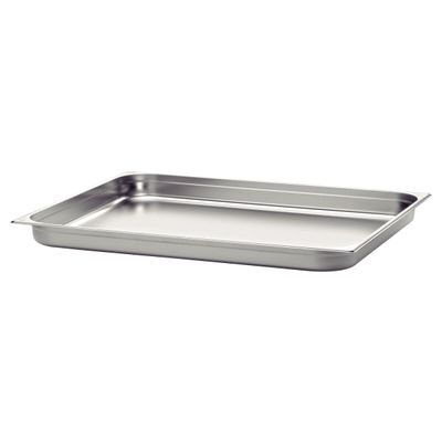 Gn 2/1 Stainless Steel Food Pan Without Handles, 20 Mm Deep  - Steel 304