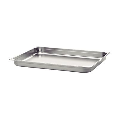 Gn 1/1 Stainless Steel Food Pan Without Handles, 20 Mm Deep -  Steel 304