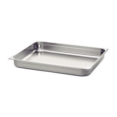 Gn 1/1 Stainless Steel Food Pan Without Handles, 40 Mm Deep - Steel 304