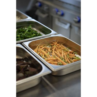 Gn 1/1 Stainless Steel Food Pan Without Handles, 65 Mm Deep - Steel 304