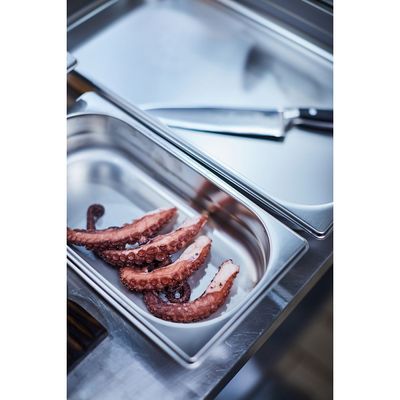 Gn 1/3 Stainless Steel Food Pan Without Handles, 40 Mm Deep - Steel 304