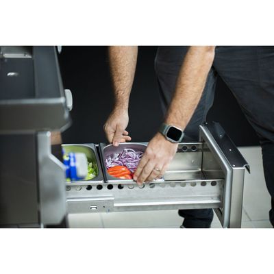 Gn 1/3 Stainless Steel Food Pan Without Handles, 100 Mm Deep - Steel 304