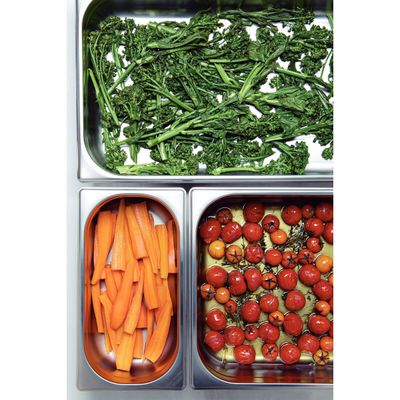 Gn 1/6 Stainless Steel Food Pan Without Handles, 65 Mm Deep - Steel 304