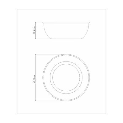 Freezinox Round Stainless Steel Container With Matte Finish, Without Lid, 28 Cm And 5.8 L