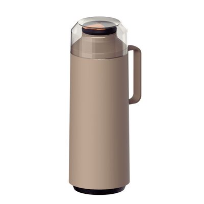 Exata Beige Plastic Thermal Beverage Dispenser With 1 L Glass Liner