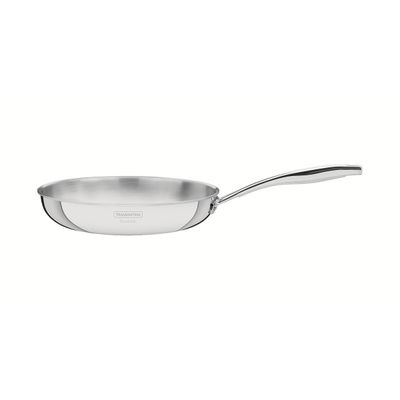 Grano 20 Cm 1,2 L Shallow Stainless Steel Frying Pan With Tri-Ply Body And Long Handle