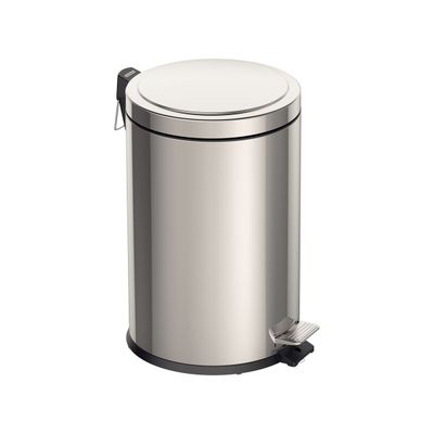 Stainless Steel Brazil 20 L Pedal Bin With Polished Finish And Internal Bucket
