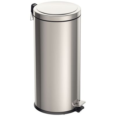 Stainless Steel Brazil 30 L Pedal Bin With Polished Finish And Internal Bucket