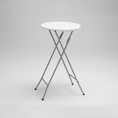60CM Round Cocktail Table (White) – Ø60×110 cm