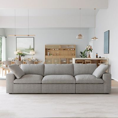 Minimalist Modular Sofa For Living Room - Gray