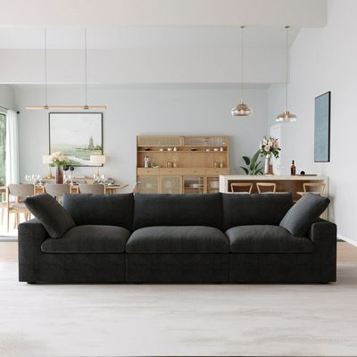 Minimalist Modular Sofa For Living Room - Black