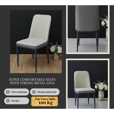 5-Pieces Dining Sets, 1 Piece Rectangular Table With with 4 Chairs Modern Design Furniture for Home, Dining Room, Cafeteria 