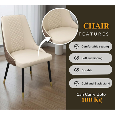 Morble 7-Pieces Luxury Dining Sets, 1 Piece Rectangular Table With with 6 Chairs Modern Design Furniture for kitchen, Dining Room