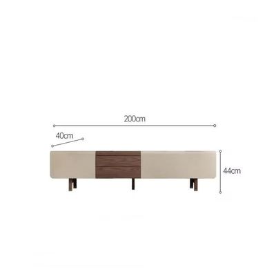 Elegant Solid Wood TV Table 200cm
