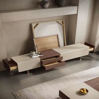 Elegant Solid Wood TV Table 200cm