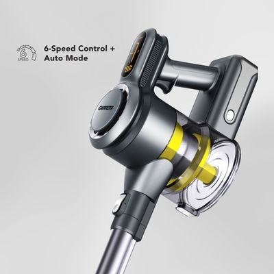 Carrera CRR321 Cordless Stick Vacuum Cleaner  Â€“  400W Powerful Bldc Motor, 23Kpa Suction Power, Multi-Cyclone Filtration & Led Display, 1L Large Dust Cup, Long Lasting Battery, 2 Years Warranty 