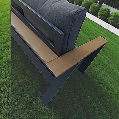 9-Seater Premium Outdoor Aluminium Lounge Sofa Set   