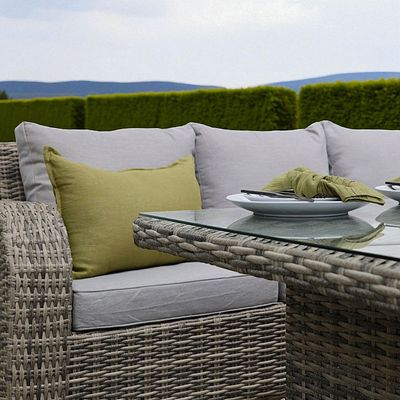 Premium Outdoor Rattan Corner Sofa Set – Luxury Garden Lounge Collection