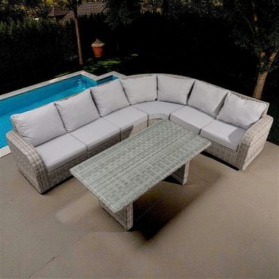 Premium Outdoor Rattan Corner Sofa Set – Luxury Garden Lounge Collection