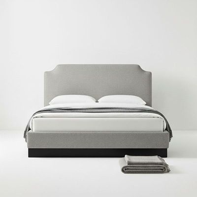 AuroraSleep Upholstered Bed L180xW200xH40 - Gray