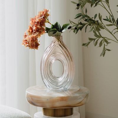 Muse Glass Vase Tall L19xW7xH28 - Multi Color