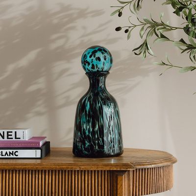 Capri Glass Vase Short L21xW20xH45 - Multi Color