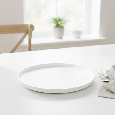 Cuisine Art EFE 8-Inch Bone China Side Plate - Premium White Dessert & Snack Plate, Chip-Resistant Small Plate for Starters, Salad, Snacks & Daily Use, Elegant Tableware for Home & Restaurants