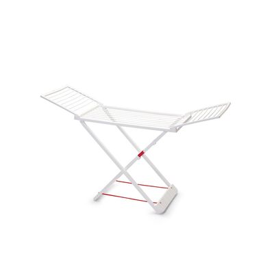 PLASTICFORTE 20M Resin Clothes Drying Rack,Heavy-Duty FoldableLaundry Dryer Stand,Extra-Strong Resin Material, Rust-Free Indoor & Outdoor Drying Stand, Space-Saving, Stable, White Clothes Hanger Rack