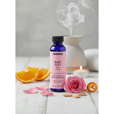 Aromar Spa Aromatic Oil – Baby Soft Fragrance, 59.15ml | Long-Lasting Essential Oil for Diffusers, Humidifiers, and Relaxation | Calming Baby Powder Scent for Home, Spa & Office