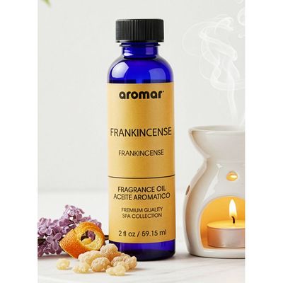 Aromar Spa Aromatic Oil – Frankincense Fragrance, 59.15ml | Sacred, Woody & Soothing Essential Oil for Diffusers, Humidifiers & Candles | Spiritual Aromatherapy Scent for Relaxation, Healing & Meditation
