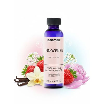 Aromar Spa Aromatic Oil – Innocence Fragrance, 59.15ml | Soft Floral & Powdery Essential Oil for Diffusers, Humidifiers & Candles | Delicate, Pure & Comforting Home Aroma for Calm and Freshness
