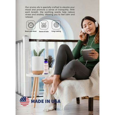 Aromar Spa Aromatic Oil – Innocence Fragrance, 59.15ml | Soft Floral & Powdery Essential Oil for Diffusers, Humidifiers & Candles | Delicate, Pure & Comforting Home Aroma for Calm and Freshness